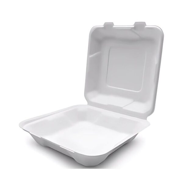 TRAY, MESS,  CLAMSHELL, 7 X 3.25 INCHES BIODEGRADABLE ( 500 EA / PG ) 500 EA
