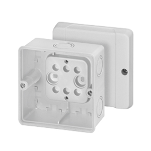 JUNCTION BOX, POLYSTYRENE, GRAY, 98 X 98 X 61MM