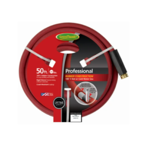 RUBBER HOSE, RED, 5/8 IN. X 50 FT.