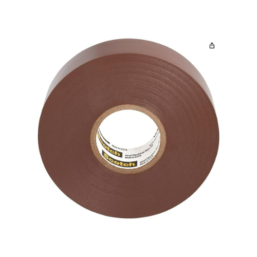 TAPE, INSULATION, ELECTRICAL, BROWN, 3/4 INCHES X 66 FEET