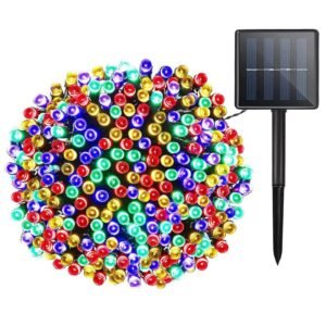 DECORATION, STRING LIGHTS, LED, SOLAR, MULTICOLOR, 8 MODES, 10W, 300 LED