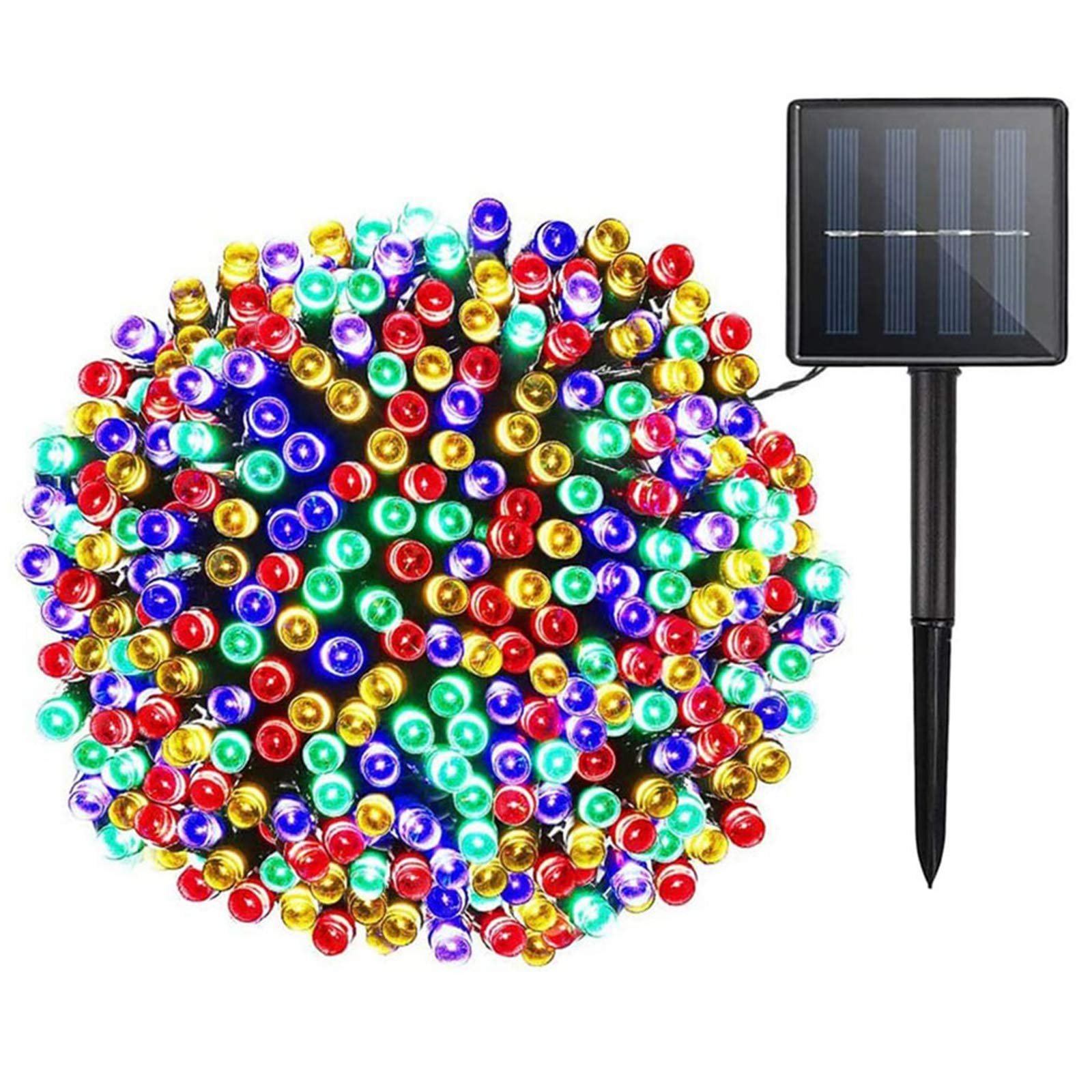 DECORATION, STRING LIGHTS, LED, SOLAR, MULTICOLOR, 8 MODES, 10W, 300 LED