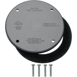 COVER, ELECTRICAL BOX, 4-INCH ROUND, NON-METALLIC