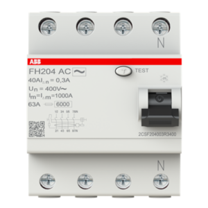 CIRCUIT BREAKER, 4P, 40A, TYPE AC
