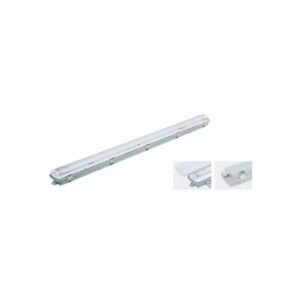 WATERPROOF DOUBLE T8 FLUORESCENT LIGHT FIXTURE