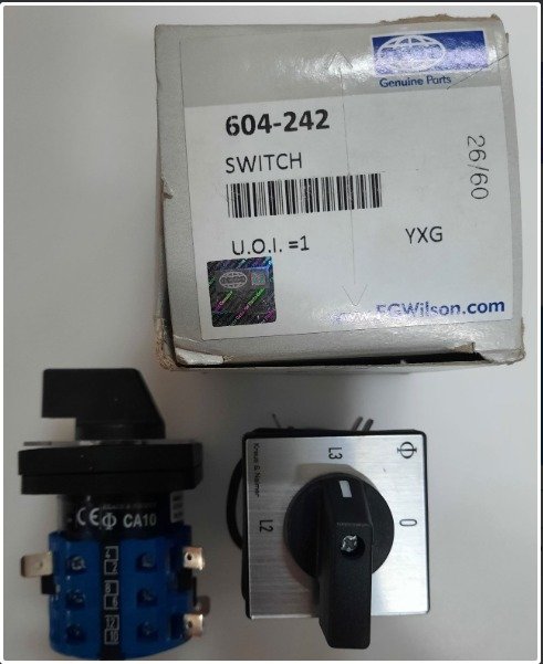 SWITCH, SELECTOR, AMMETER, 300V AC,