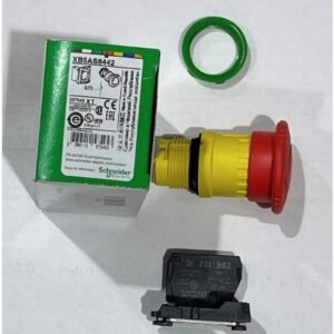 PUSH BUTTON, EMERGENCY STOP, RED, 1NC, 240V, 3A