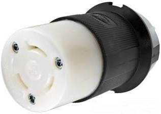 CONNECTOR, PLUG, ELECTRICAL, FEMALE, 3-POLE, 4-WIRE, 120/250V, 20A