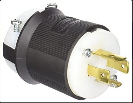 CONNECTOR, PLUG, ELECTRICAL, MALE, 3-POLE, 4-WIRE, 125/250V, 20A