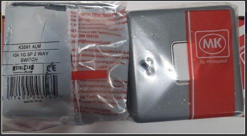 SWITCH, 2 WAY, 1 GANG, 1P, 230V/50Hz