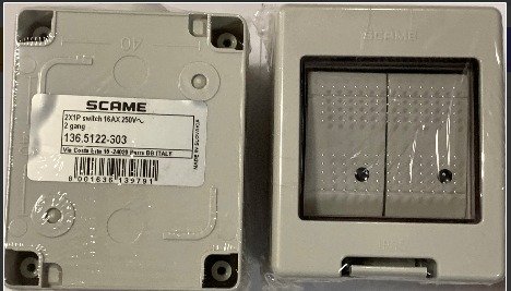BOX, SWITCH ENCLOSURE, IP55, 1 POLE, 2 GANG