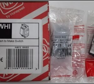 SWITCH, PUSH TO MAKE, WHITE, 1 WAY