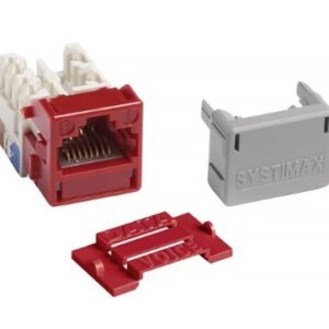 JACK, MODULAR, SHIELDED, RED, CAT6, RJ45, 1.45 X 0.64 X 0.57 INCHES ; MANUFACTURER: COMMSCOPE,
