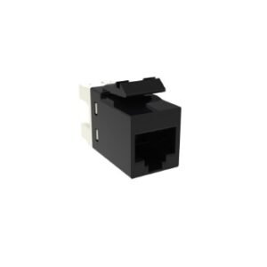 JACK, MODULAR, UNSHIELDED, BLACK, CAT6, RJ45, 1.20 X 0.64 X 0.57 INCHES ; MANUFACTURER: COMMSCOPE,