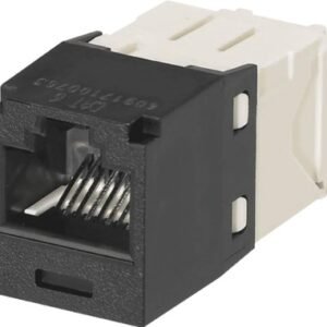 JACK, MODULAR, UNSHIELDED, CAT6, RJ45, BLACK,