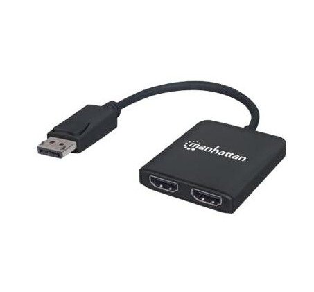 ADAPTER, CONNECTOR, DISPLAYPORT TO 2-PORT HDMI SPLITTER HUB WITH MST