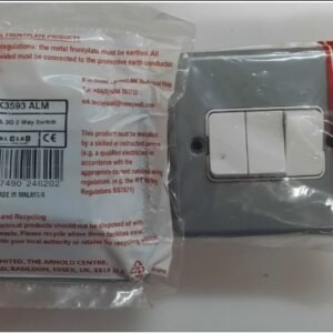 SOCKET, SWITCH, METALCLAD, 2 WAY, 3 GANG