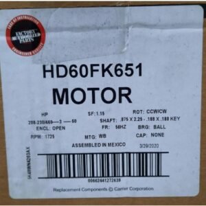 MOTOR, BLOWER, 1725 RPM, 3 HP, 60 HZ,
