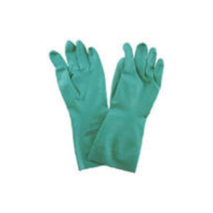 GLOVES, CHEMICAL AND OIL PROTECTION, GREEN, SIZE 10