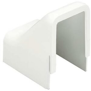ENTRANCE END FITTING, RACEWAY, ABS, OFF-WHITE,