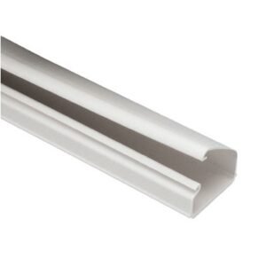 RACEWAY, NONMETALLIC, ADHESIVE, PVC, OFF-WHITE