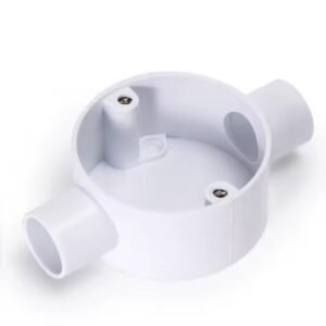 TERMINAL BOX, TWO WAY, PVC, WHITE