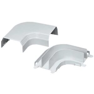 ELBOW, RACEWAY, RIGHT ANGLE, PVC, OFF-WHITE,