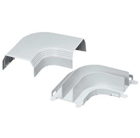 ELBOW, RACEWAY, RIGHT ANGLE, PVC, OFF-WHITE,