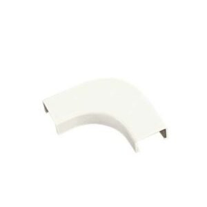 ELBOW, RACEWAY, RIGHT ANGLE, PVC, OFF-WHITE, 0.64 X 2.58 INCHES