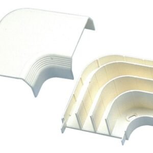 ELBOW, RACEWAY, RIGHT ANGLE, OFF-WHITE, ABS, 3.18 INCHES