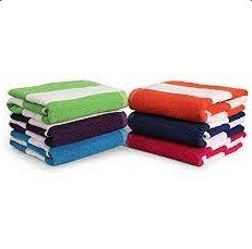 TOWEL, BEACH, CABANA STRIPE, COTTON