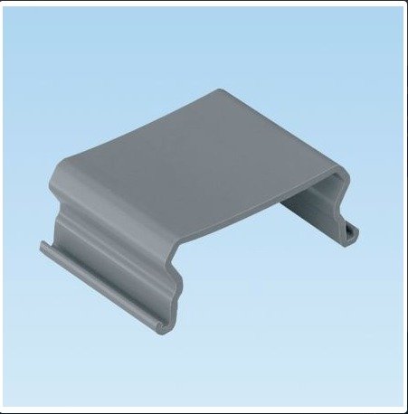 WIRE RETAINER, RACEWAY, PVC, GRAY