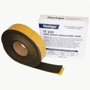 TAPE, INSULATION THERMAL, FOAM PIPE WRAP INSULATION, BLACK, 2 INCHES X 30 FEET / SHURTAPE, // IT100, IT100-2/30 ; MANUFACTURER: IT100,