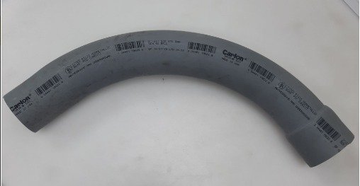 BEND, ELECTRICAL CONDUIT, PVC, GRAY
