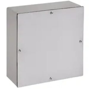PULL BOX, SCREW COVER, STAINLESS STEEL, 8 X 8 X 4 INCHES