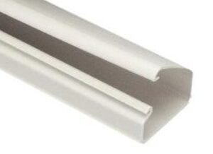 RACEWAY, NONMETALLIC, CHANNEL, RIGID PVC, OFF-WHITE,