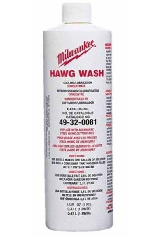 HAWG WASH, CUTTING FLUID, HOLE CUTTER