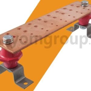 PLATE, ELECTRICAL GROUNDING (BUS BAR), 20 HOLES, COPPER, TIN-PLATED, 19-3/8 X 1 X 3/16 INCHES