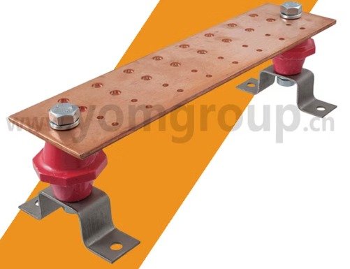 PLATE, ELECTRICAL GROUNDING (BUS BAR), 20 HOLES, COPPER