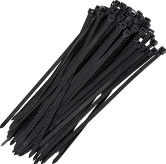 STRAP, TIE DOWN, ELECTRICAL COMPONENT, NYLON 6.6, BLACK