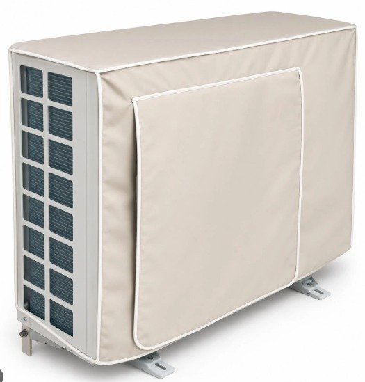 COVER, AIR CONDITIONER, PLASTIC, PEACH, 17 X 26 X 1 INCHES