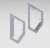 TRIM PLATE, RACEWAY, WALL, SLC, ELECTRO-GALVANIZED STEEL