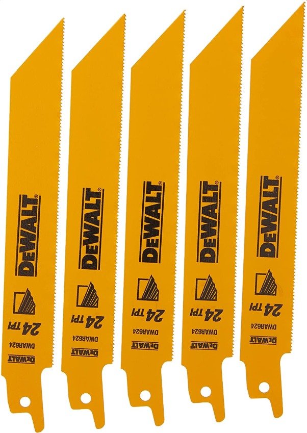BLADE, RECIPROCATING SAW, BI-METAL, 24 TPI, 6 X 3/4 INCHES