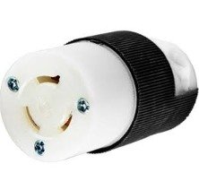 CONNECTOR, FEMALE LOCKING, 2 POLE, 250V