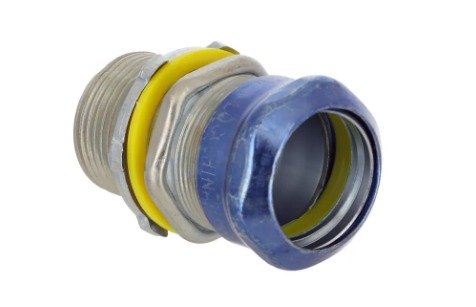 BOX CONNECTOR, ELECTRICAL, COMPRESSION, RAIN TIGHT, STEEL, EMT, 1/2 INCH ; MANUFACTURER: HUBBEL,
