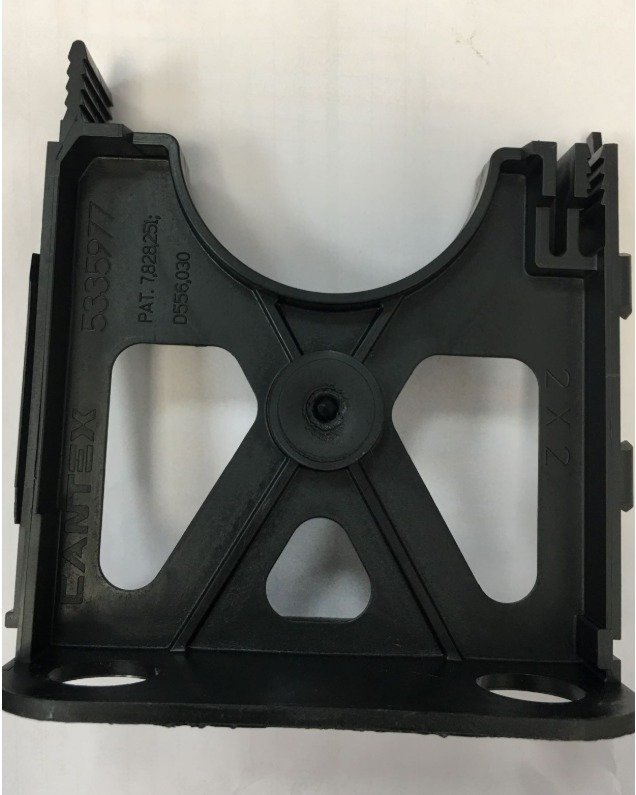 SPACER, CABLE, CONDUIT, POLYSTYRENE, BLACK, 4.75 X 4.88 INCHES