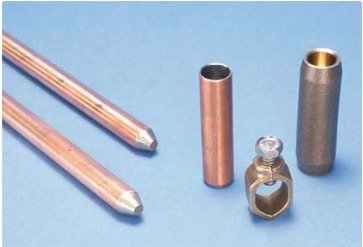 ROD, GROUNDING, KIT, WITH CLAMP, 5/8 INCH X 4 FEET
