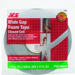 FOAM TAPE, CLOSED CELL, WIDE GAP, SELFADHESIVE, ACE