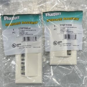 PLATE, WALL, (FACEPLATE), SNAP-ON SLOPED, PVC, OFF-WHITE, 2.75 X 4.5 INCHES
