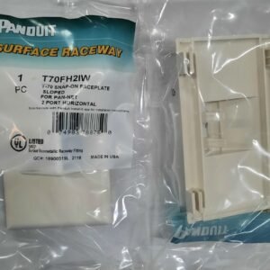 PLATE, WALL (FACEPLATE), SNAP-ON SLOPED, PVC, OFF WHITE, 2.75 X 4.5 INCHES